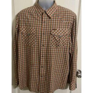 Roca Wear Men Size XL Button Down Plaid Urban‎ Y2K 90s Shirt Long Sleeve